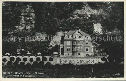 Rathen Saechsische Schweiz Pension Strandblick Kat. Rathen Sachsen