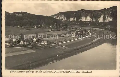 Rathen Saechsische Schweiz Elbsandsteingebirge Kat. Rathen Sachsen