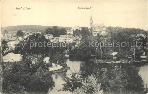 Bad Elster Gondelteich Teilansicht Kat. Bad Elster