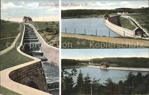 Plauen Vogtland Talsperre Teilansichten Kat. Plauen