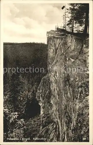 Pobershau Katzenstein Felsen Erzgebirge Kat. Pobershau