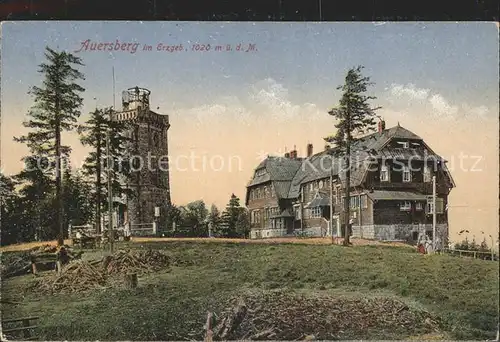 Auersberg Wildenthal Aussichtsturm Unterkunftshaus Erzgebirge Kat. Eibenstock