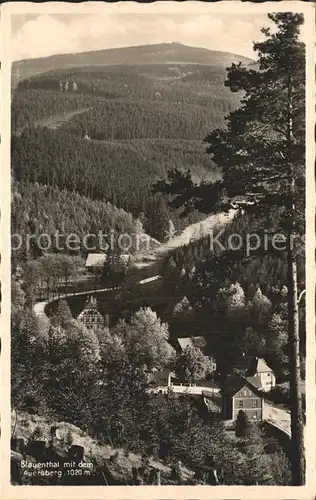 Blauenthal Erzgebirge mit dem Auersberg Kat. Eibenstock