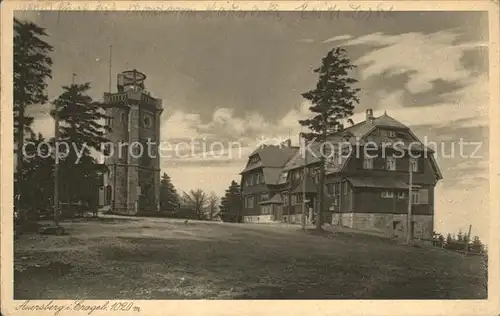 Auersberg Wildenthal Aussichtsturm Unterkunftshaus Kat. Eibenstock