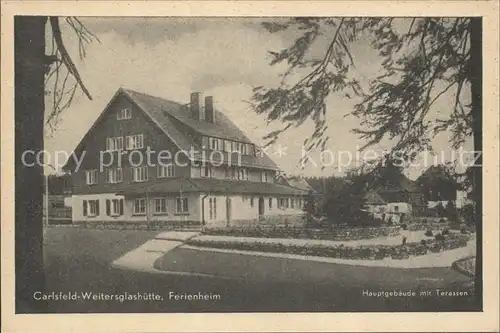 Weitersglashuette Erzgebirge Ferienheim der Bauunternehmung Reichardt Leipzig Kat. Eibenstock