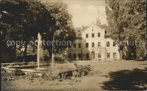 Falkenstein Vogtland Schloss Fontaene Kat. Falkenstein Vogtland