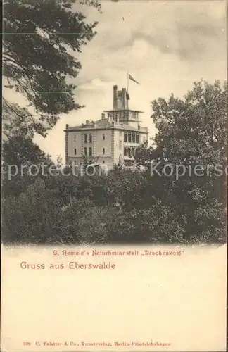 Eberswalde Remeles Naturheilanstalt Drachenkopf Kat. Eberswalde Waldstadt