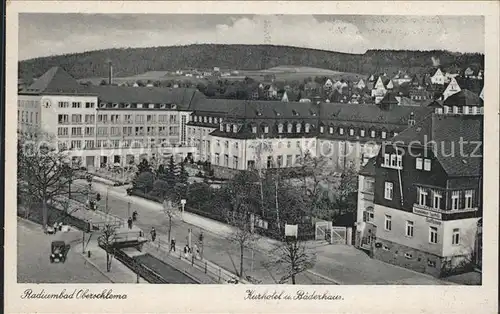 Oberschlema Erzgebirge Radiumbad Kurhotel und Baederhaus Kat. Bad Schlema