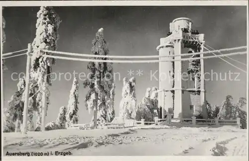 Auersberg Wildenthal Unterkunftshaus Aussichtsturm Kat. Eibenstock