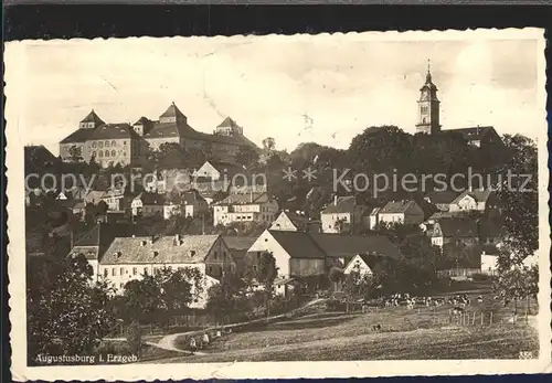 Augustusburg Ortsansicht Schloss Augustusburg Kat. Augustusburg