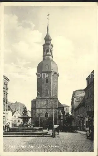 Bad Schandau Kirche Brunnen Kat. Bad Schandau