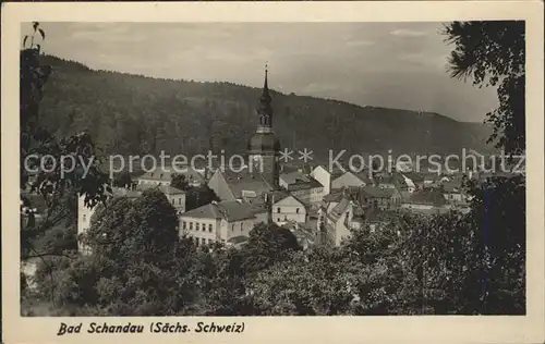 Bad Schandau Teilansicht Kirche Kat. Bad Schandau