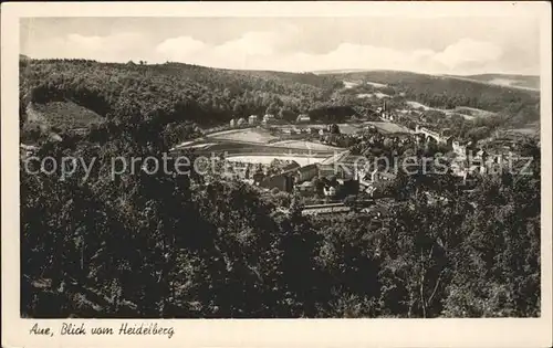 Aue Sachsen Blick vom Heidelberg Kat. Aue