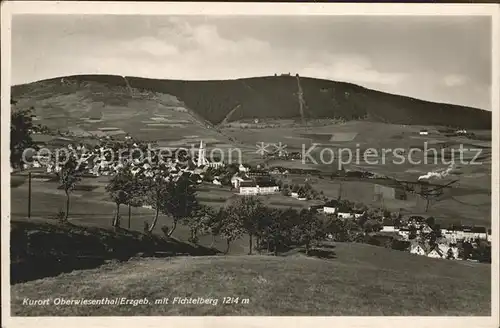 Oberwiesenthal Erzgebirge mit Fichtelberg Kat. Oberwiesenthal