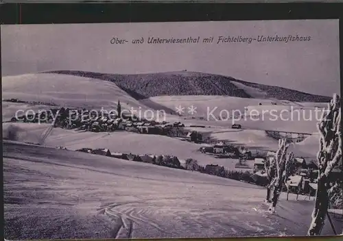 Oberwiesenthal Erzgebirge mit Fichtelberg Kat. Oberwiesenthal