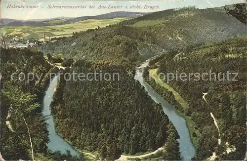 Aue Erzgebirge Lauter Kakenkruemme Schwarzwassertal Kat. Aue