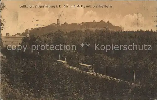 Augustusburg Drahtseilbahn zum Schlossberg Kat. Augustusburg