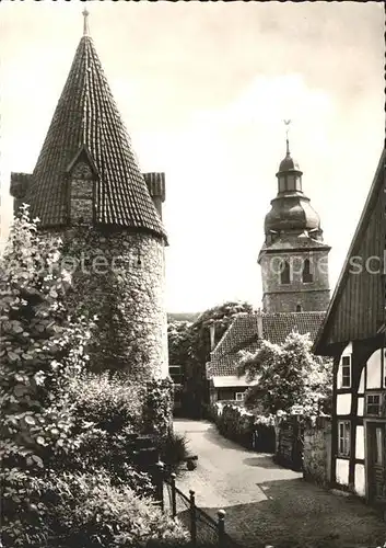 Bad Salzuflen Katzenturm und Reformkirche Kat. Bad Salzuflen