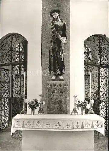 Berchtesgaden Franziskanerkirche Christus an Geisselsaeule Kat. Berchtesgaden