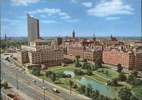 Leipzig Fliegeraufnahme Oper Hochhaus Karl Marx Universitaet Kat. Leipzig