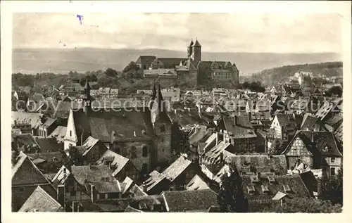 Quedlinburg Stadt mit Burg Kat. Quedlinburg