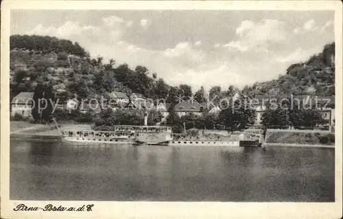 Pirna Partie am Wasser Kat. Pirna