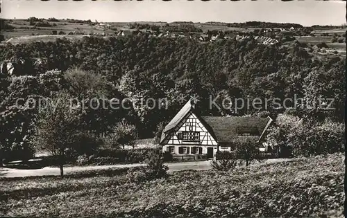 Oberlenningen Gasthaus zur Schlatterhoehe Kat. Lenningen