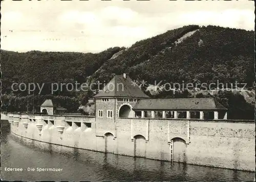 Edersee Sperrmauer Kat. Edertal