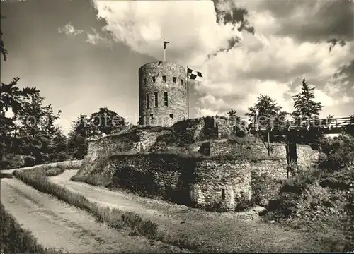 Hilchenbach Siegerland Ginsburg Ruine Kat. Hilchenbach