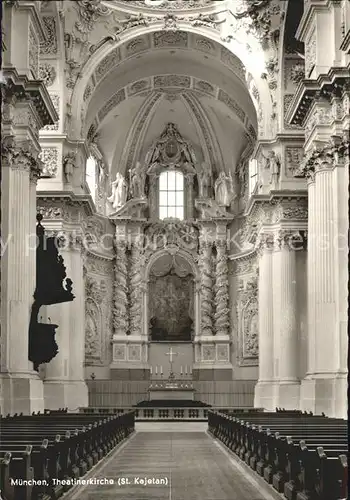 Muenchen Theatinerkirche innen Kat. Muenchen