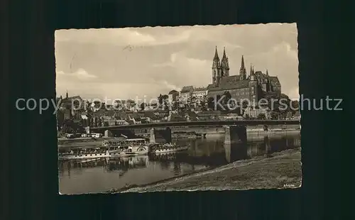 Meissen Elbe Sachsen Albrechtsburg und Dom Kat. Meissen