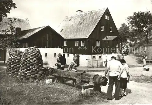 Seiffen Erzgebirge Freilichtmuseum Wasserkraft Drehwerk Kat. Kurort Seiffen Erzgebirge