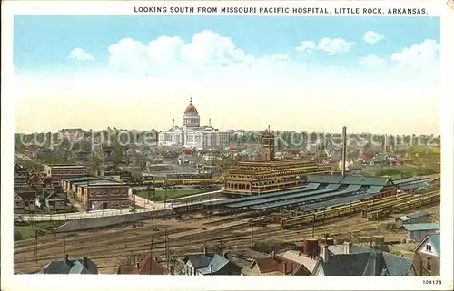 Little Rock Arkansas Looking south from Missouri Pacific Hospital Kat. Little Rock