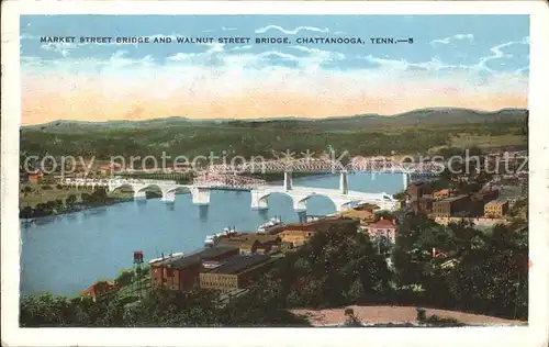 Chattanooga Tennessee Market Street Bridge and Walnut Street Bridge Kat. Chattanooga
