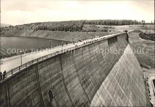 Wendefurth Rappbode Talsperre Sperrmauer Kat. Altenbrak