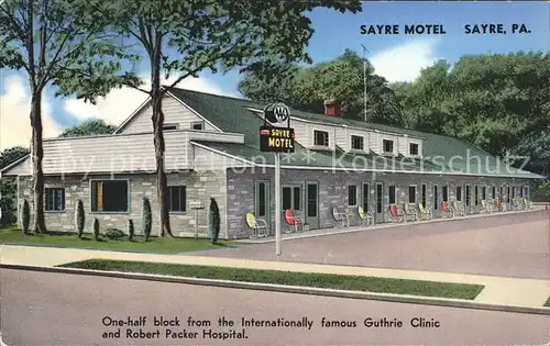 Sayre Pennsylvania Sayre Motel Kat. Sayre