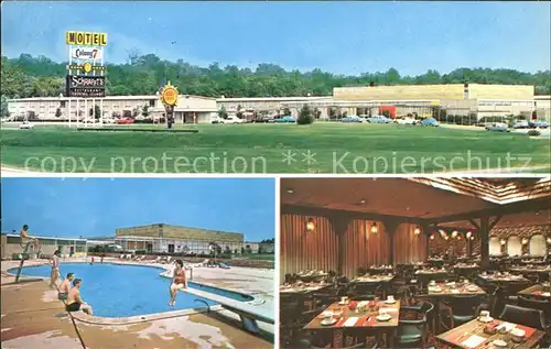 Baltimore Maryland Colony 7 Motor Inn Swimmingpool Gastraum Kat. Baltimore