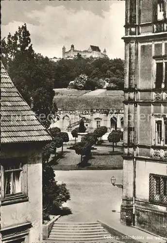 Coburg Schlossplatz mit Veste Kat. Coburg