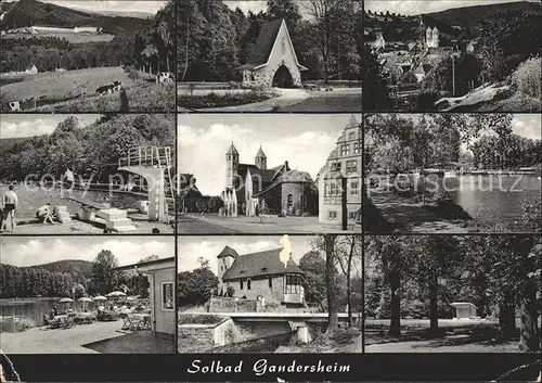 Gandersheim Bad Teilansichten Solbad Roswitha Stadt Kat. Bad Gandersheim