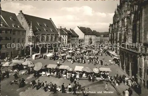 Freiburg Breisgau Marktplatz Kaufhaus Muenster Kat. Freiburg im Breisgau