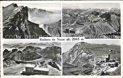 Rochers de Naye Vue generale et partielle Kat. Rochers de Naye