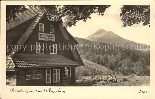 Oberschoenau Thueringen Waldhotel Kanzlersgrund mit Ruppberg Kat. Oberschoenau Thueringen