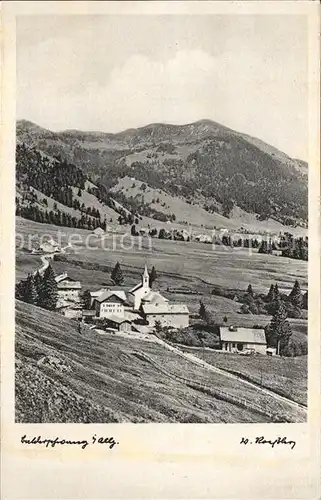 Balderschwang Panorama Berggasthof Pension Kienle Kat. Balderschwang