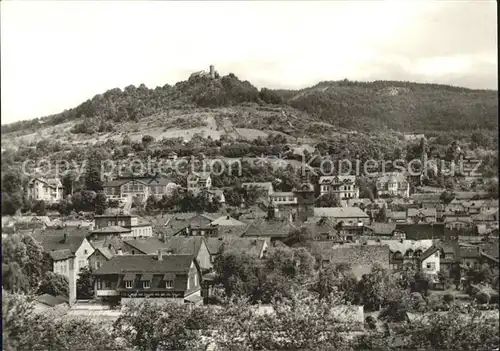 Bad Blankenburg Teilansicht mit Burg Kat. Bad Blankenburg