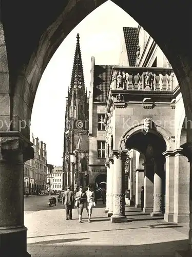 Muenster Westfalen Prinzipalmarkt Stadtweinhausbogen Kat. Muenster