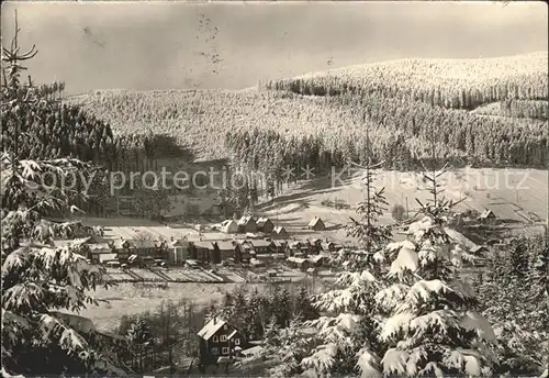 Manebach Blick von Goldhelm Kat. Ilmenau