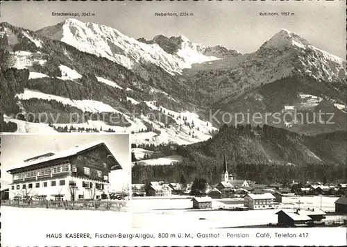 Fischen Allgaeu Haus Kaserer Nebelhorn Rubihorn Entschenkopf  Kat. Fischen i.Allgaeu