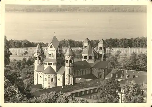 Maria Laach Glees Basilika mit See / Glees /Ahrweiler LKR