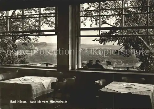 Bad Koesen Ausblick vom Himmelreich Restaurant Kat. Bad Koesen