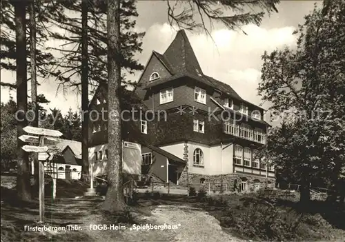 Finsterbergen FDGB Heim Spiessberghaus Kat. Finsterbergen Thueringer Wald